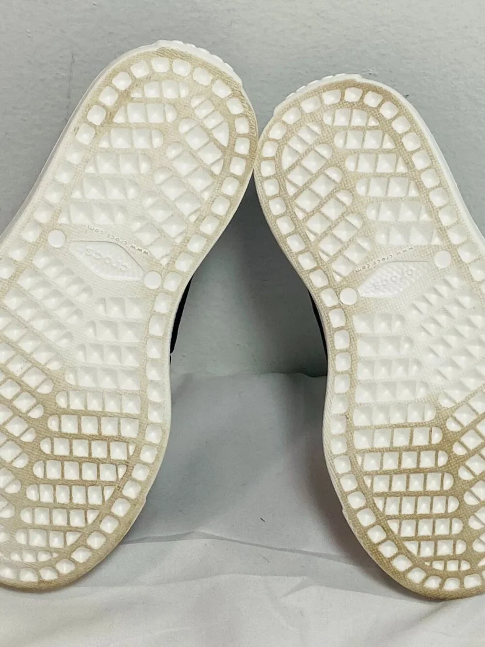 Kids Sz 6 Crocs CitiLane Roka Slip-On Sneakers/Water Shoes Navy/White VGUC